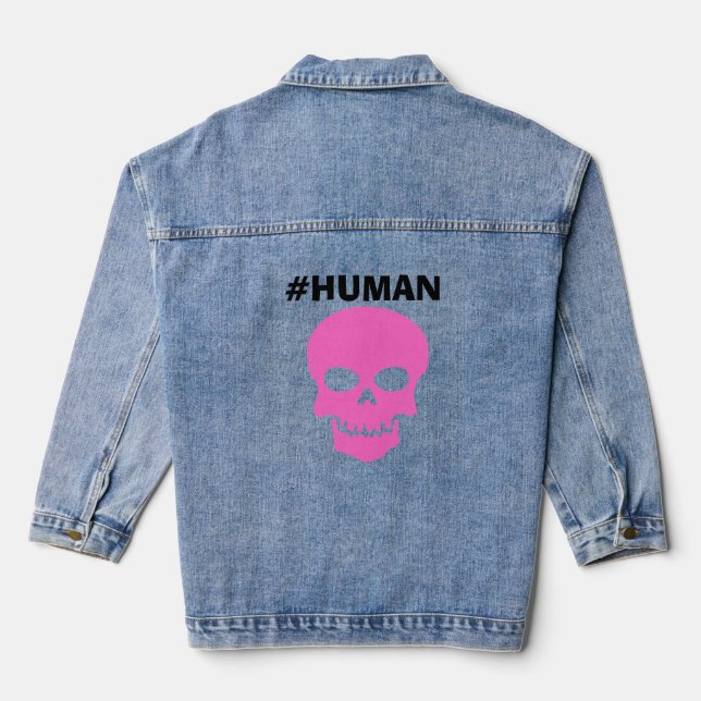 Lady's #HUMAN Long Sleeve Denim Jacket Jeansjacke (Rückseite)