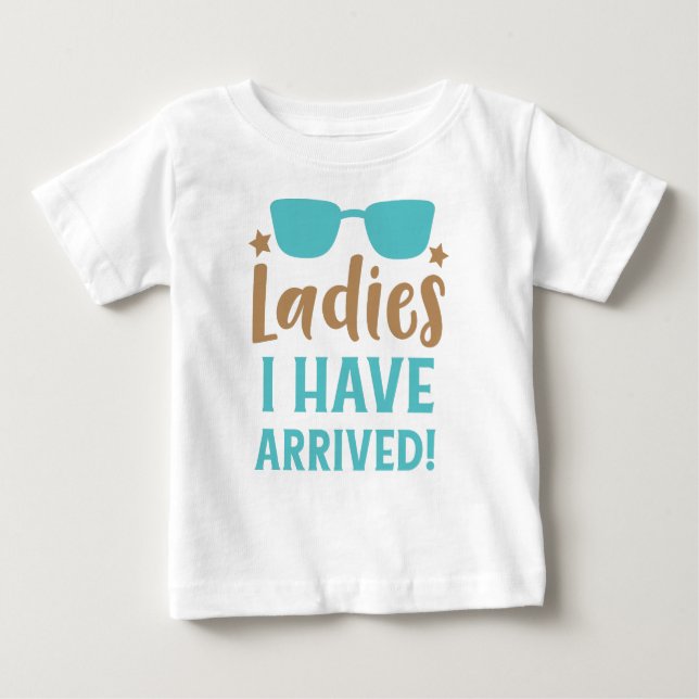 Ladys I are Arrived, Sonnenbrille, Sterne Baby T-shirt (Vorderseite)