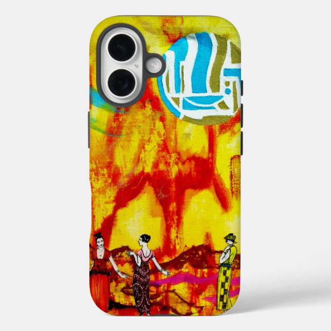 Ladys in einer surrealistischen Landschaft Case-Mate iPhone Hülle (Rückseite)