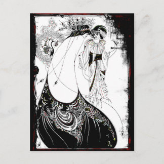 Ladys in Extravaganten Kleider Postkarte