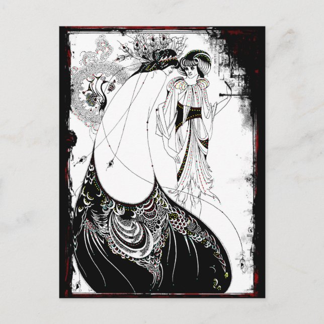 Ladys in Extravaganten Kleider Postkarte (Vorderseite)