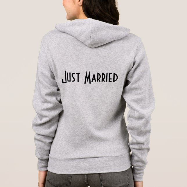 Ladys Just Married Hoodie (Rückseite)