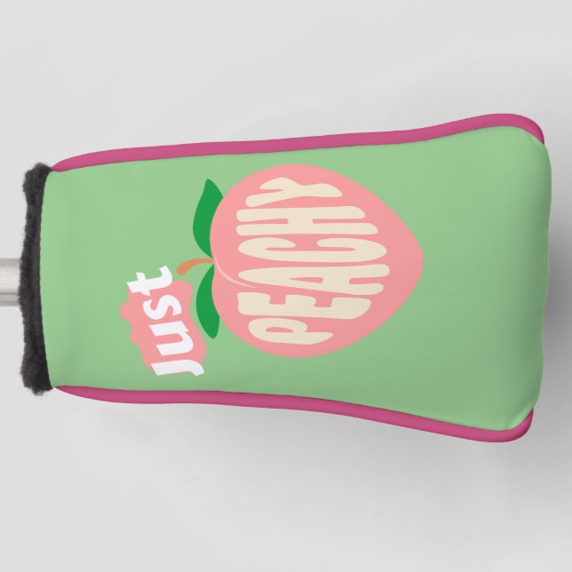 Ladys "Just Peachy" Putter Golf Headcover (Vorderseite)