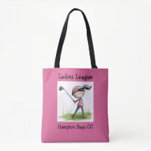 Ladys League Golf Tasche - Kundenname/Grafik