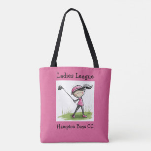 Ladys League Golf Tasche - Kundenname/Grafik