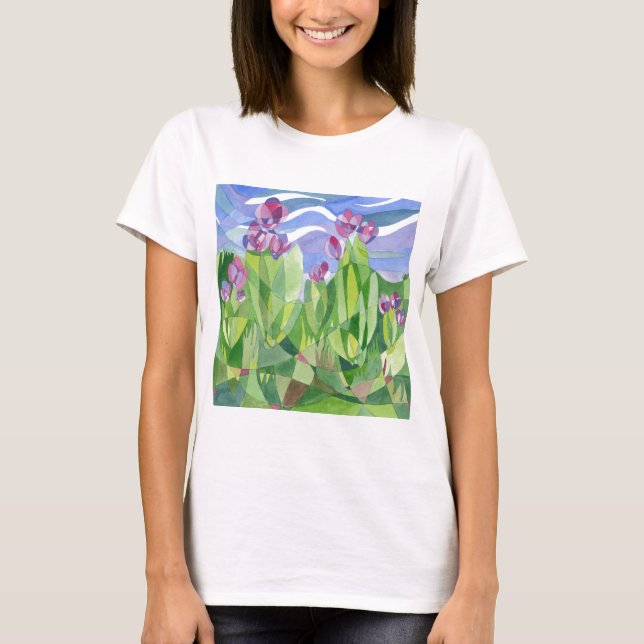 Ladys Long Sleeve Spring Angepasst T T-Shirt (Vorderseite)