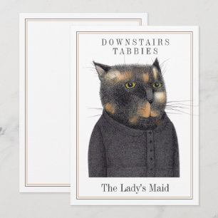 LADYs MAID CAT-12x18-Flachkarte + Text Feiertagskarte