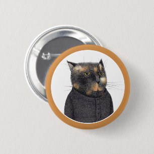 LADY'S MAID CAT Round-Button-Taste Button