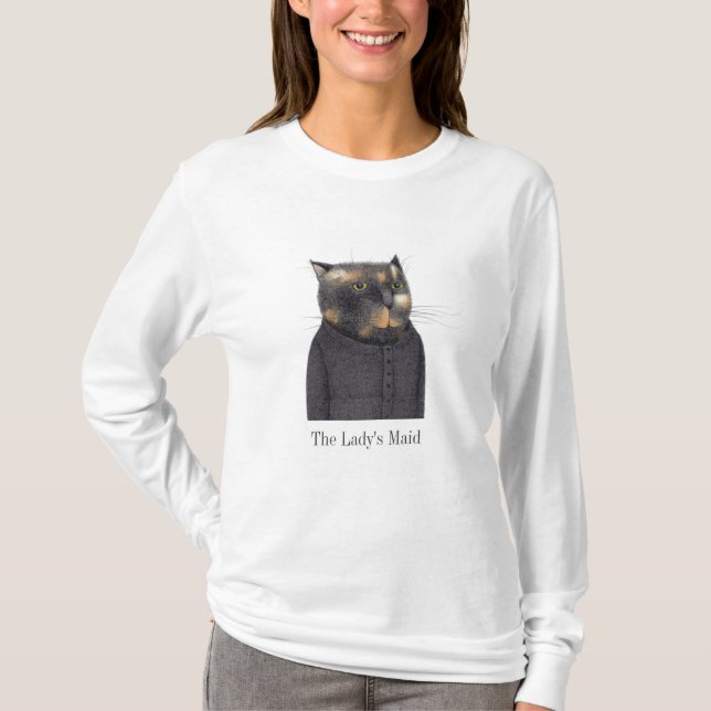 LADY'S MAID CAT Women's Long Sleeve T - Shirt (Vorderseite)