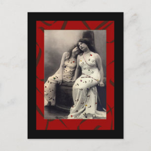 Ladys mit Viktorianischem Haarbild Postkarte