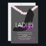 Ladys Night Club Bar Heel Pearls Flyer Einladung<br><div class="desc">Club Flyer für Werbeveranstaltungen</div>