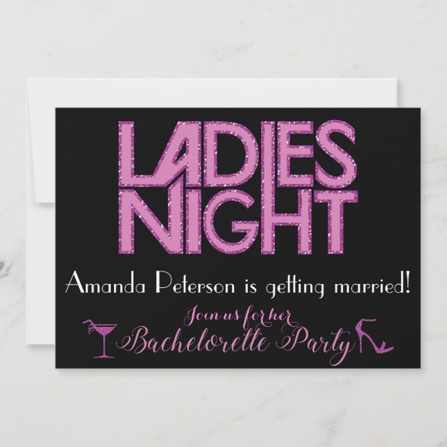 Ladys Night Einladungs-Design Einladung (Vorderseite)