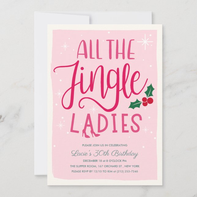 Ladys Night Out Holiday Einladung (Vorderseite)