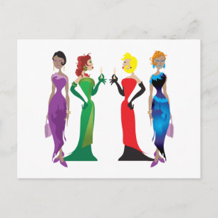 Ladys Night Postcard Postkarte