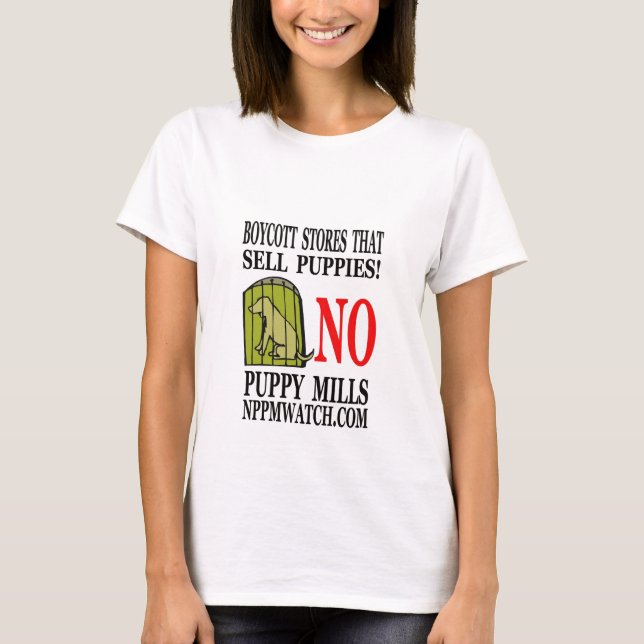 Ladys No Puppy Mills T - Shirt (Vorderseite)