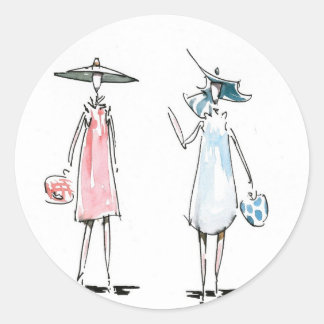 Ladys off to Lunch Stickers