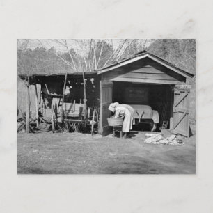 Ladys on Wash Day, 1936 Postkarte