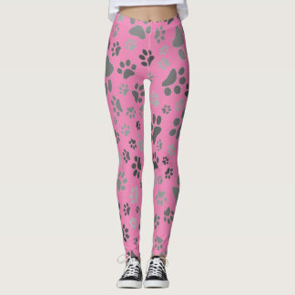 Ladys Paw Print Leggings