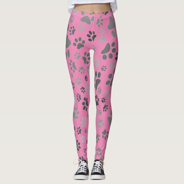 Ladys Paw Print Leggings (Vorderseite)