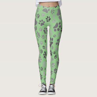 Ladys Paw Print Leggings