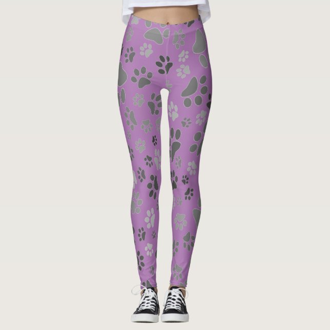 Ladys Paw Print Leggings (Vorderseite)
