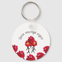 Ladys peonies schlüsselanhänger