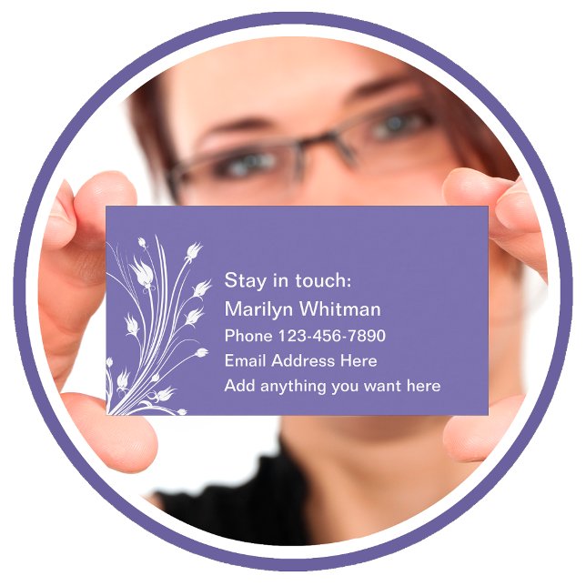 Ladys Personal Contact Cards Telefonnummerkarte (Von Creator hochgeladen)