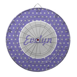 Ladys' Personalisiert Polka Dot Dartboard (Lavende Dartscheibe