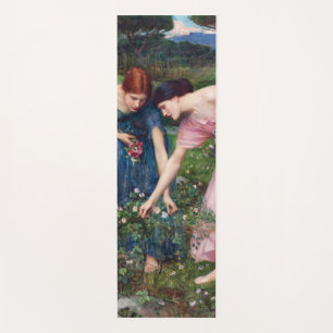 Ladys Picking Rose, John William Waterhouse Yogamatte