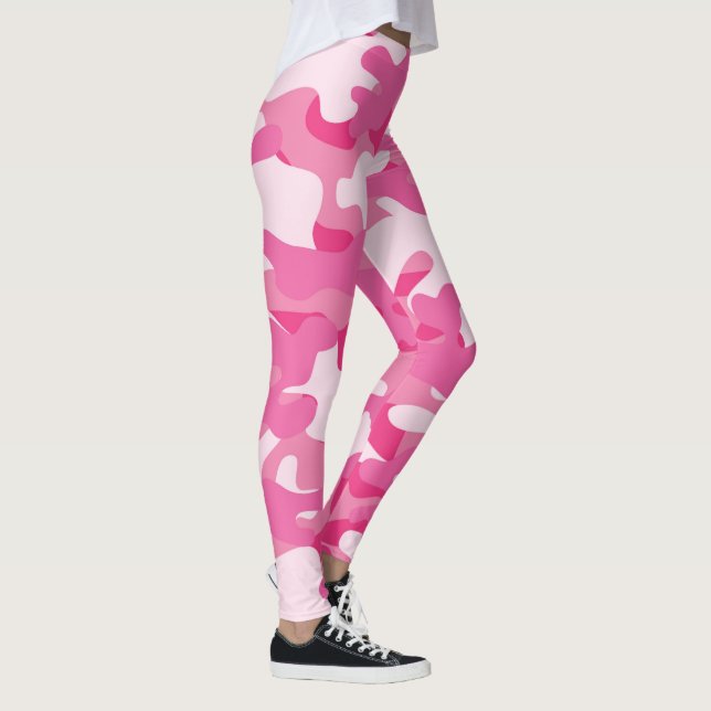 Ladys Pink Camouflage Leggings (Rechts)