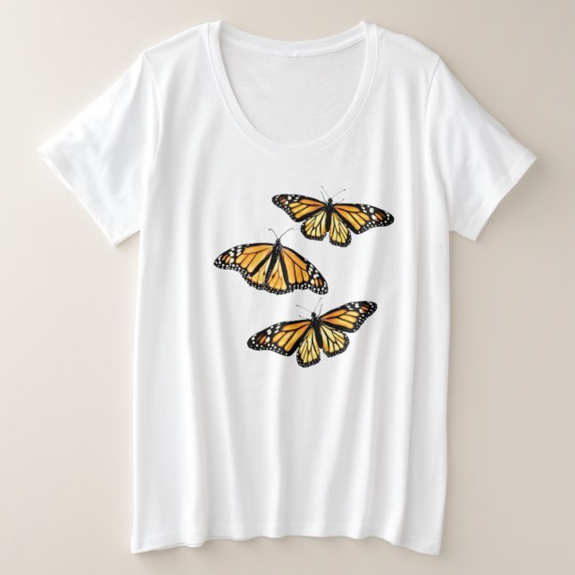 Ladys Plus Size T-Shirt Monarchie (Design vorne)