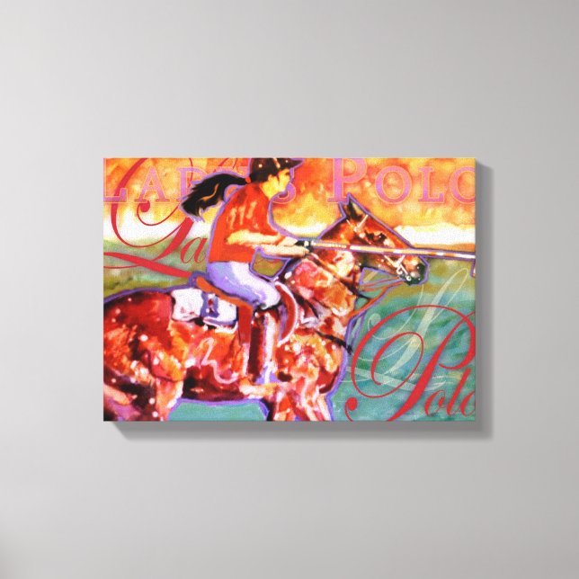 Ladys Polo Leinwand (Vorderseite)