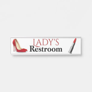 Ladys Restroom-Tür-Namensschild Türschild