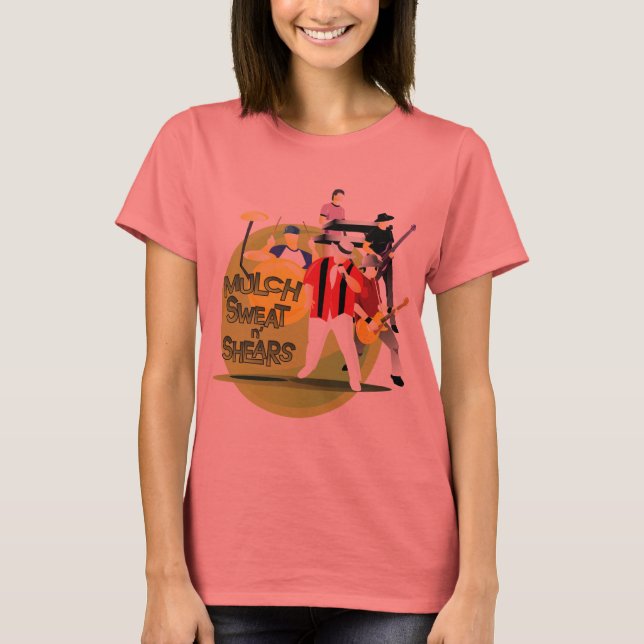 Ladys Ringer Band - Wählen Sie Ihre Farbe T-Shirt (Vorderseite)