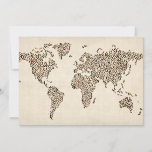 Ladys Shoes Map der Weltkarte