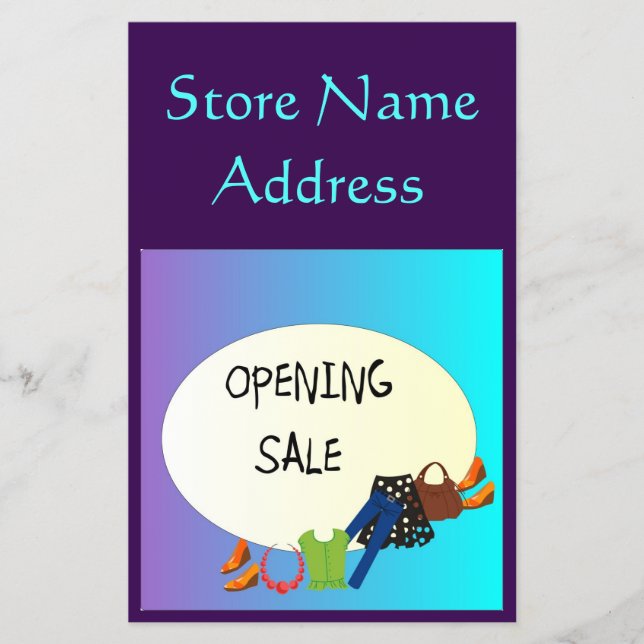 Ladys Shop Eröffnungsverkauf> Flyer (Vorne)