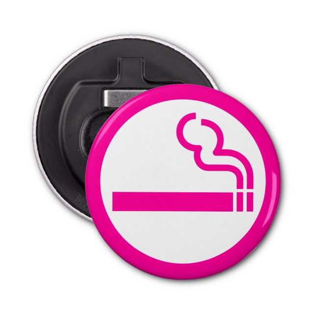 Ladys Smoking Area 喫 煙 性 japanischen Unterschrift Flaschenöffner (Vorderseite)