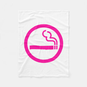 Ladys Smoking Area 喫 煙 性 japanischen Unterschrift Fleecedecke