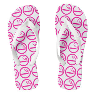 Ladys Smoking Area 喫 煙 性 japanischen Unterschrift Flip Flops