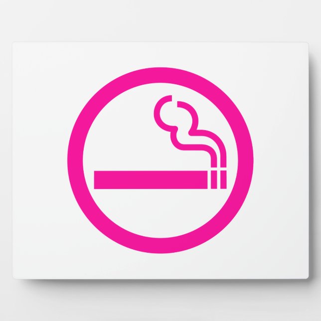 Ladys Smoking Area 喫 煙 性 japanischen Unterschrift Fotoplatte (Vorderseite)