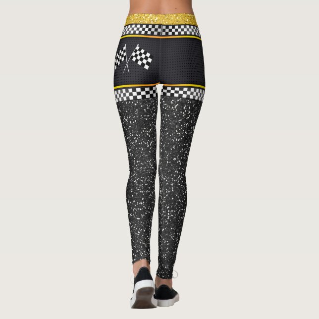 Ladys Starten Sie Ihre Motor Pop Mode Leggings (Rückseite)