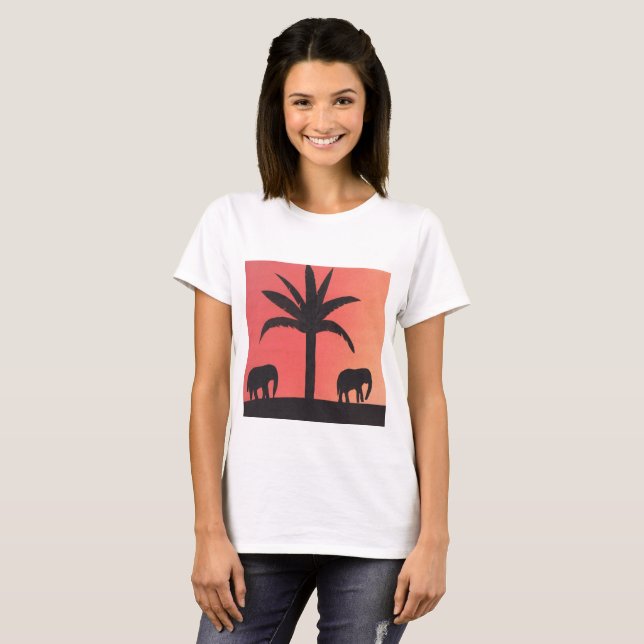 Ladys T - Shirt mit Elephant Design (Vorne ganz)