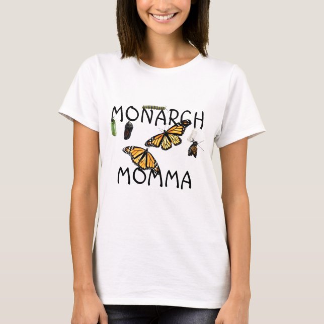 Ladys T-Shirt Monarch Life Cycle. (Vorderseite)