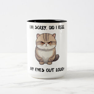 Ladys Tasse, es tut mir leid, hab ich geklappt? Zweifarbige Tasse