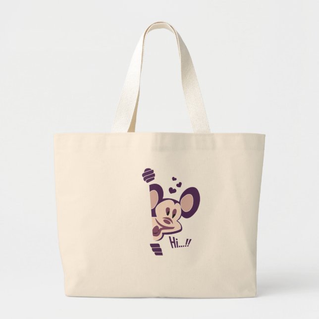 Ladys Tote Tasche mit glücklichem Panda (Vorne)