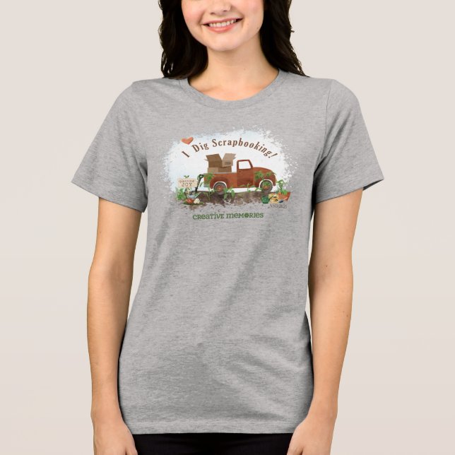 Ladys Tri-Blend-Shirt Tri-Blend Shirt (Vorderseite)