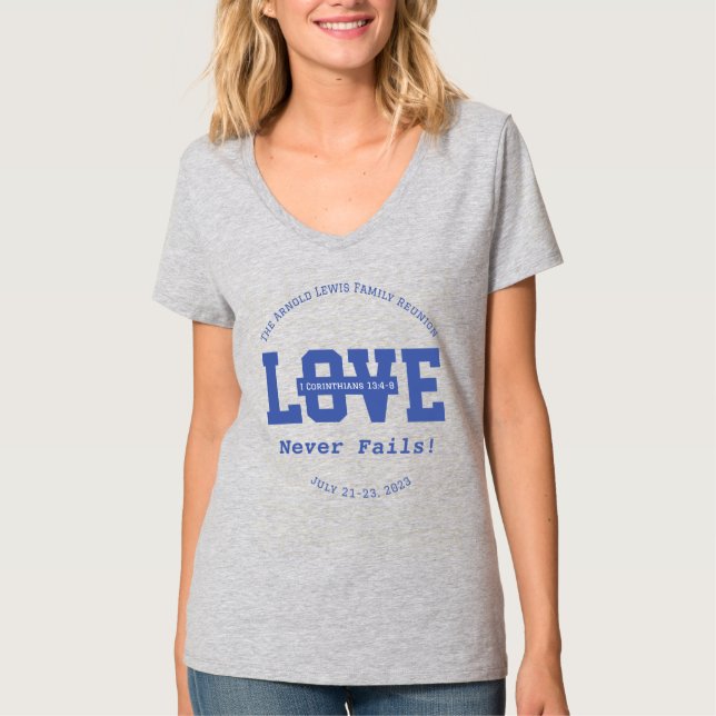 Ladys V Neck T - Shirt (Vorderseite)