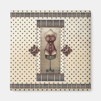 Ladys Vintag Viktorianisch Corset Kühlschrankmagne Magnet