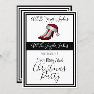 Ladys Virtual Holiday Party Einladung