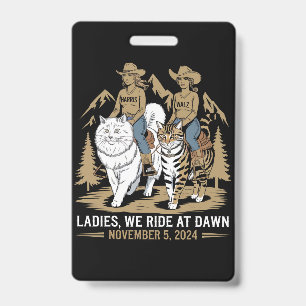 Ladys we riet bei Dawn Kamala Harris Walz Cat Lady Ausweis